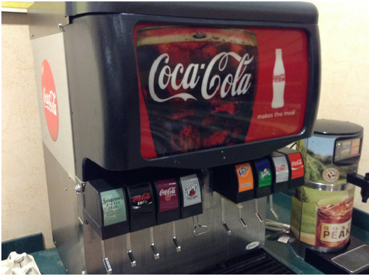 Working soda dispenser