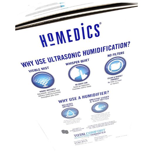 homedics ultrasonic humidifier